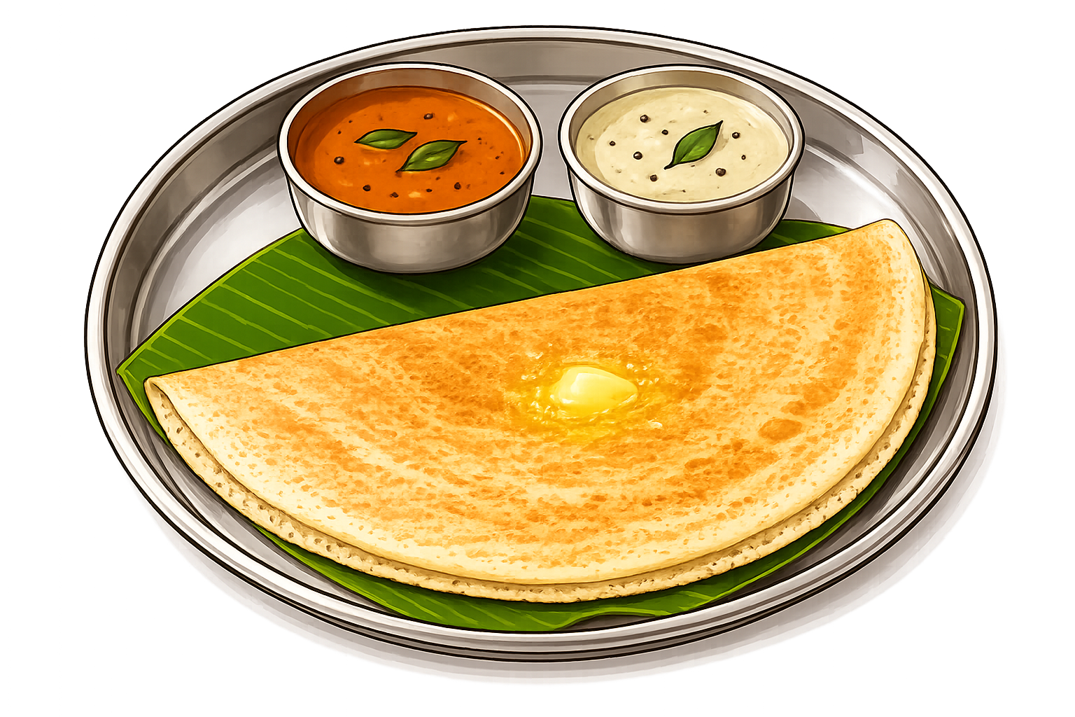 Plain Benne Dosa